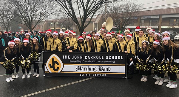 Band and Cheerleading Team Participates in the 20th Holiday Parade on The Avenue at White 