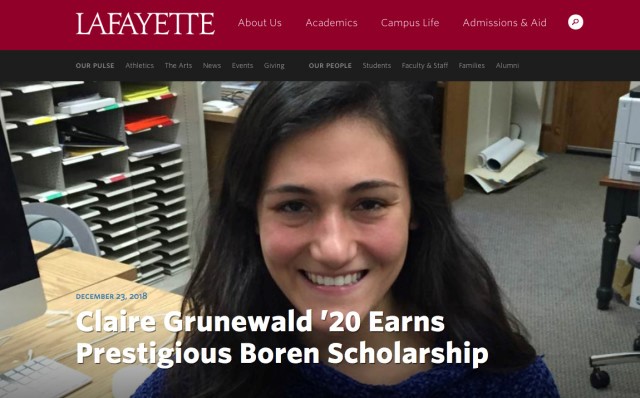 Claire Grunewald '16 