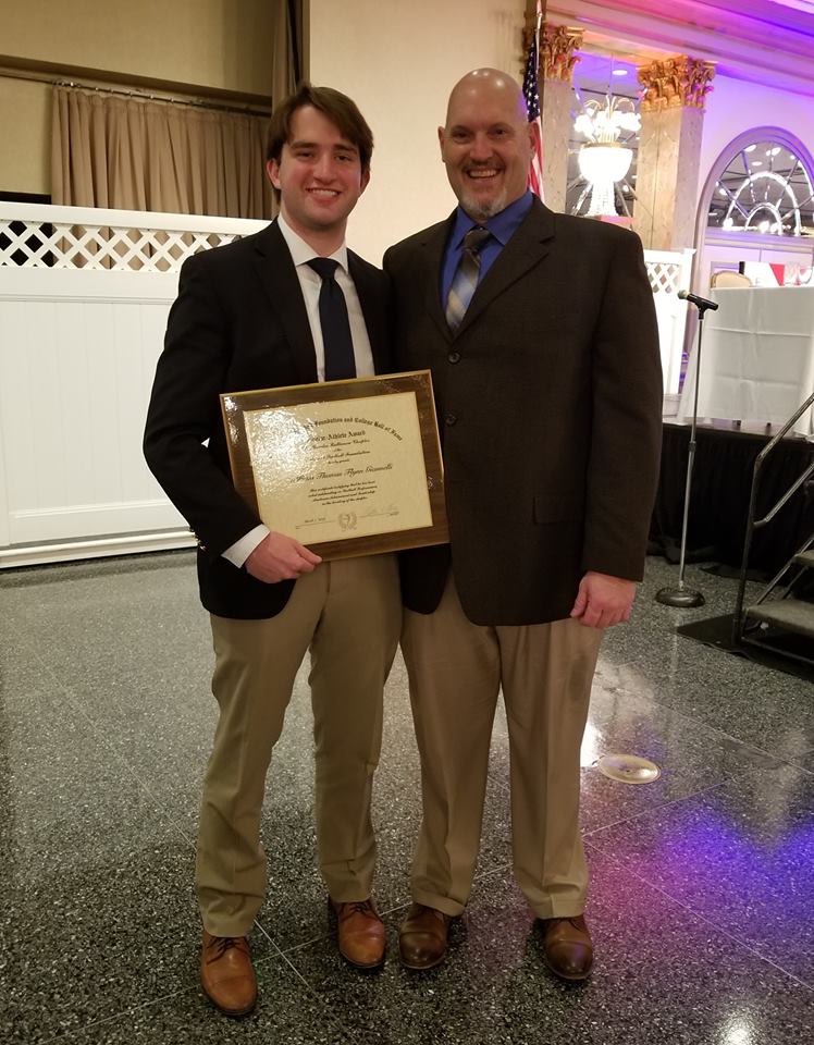 Patriot Will Giannelli honored at the Baltimore Chapter of the National Football Foundation’s Scholar Athlete Banquet