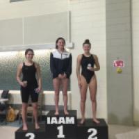 Sarah Nelson '21 took second place in the IAAM Swim Championship 