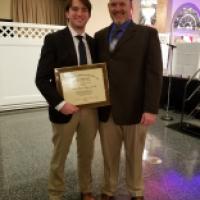 Patriot Will Giannelli honored at the Baltimore Chapter of the National Football Foundation’s Scholar Athlete Banquet